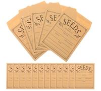 BESTOMZ 50pcs Paper Seed Envelopes Self-Adhesive Reusable Seed Packets for Collecting with Resealable Closure Suitable for Gardening