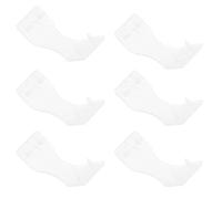 BESTOMZ 50pcs Plastic Clips for Fixing Portable Small White Buckles Suitable for Crepe and Compression First Aid Use