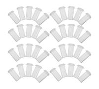 BESTOMZ 50pcs Plastic Film Canisters with Sealing Lid Dustproof Wide Compatibility Film Storage Containers for Screw and Fish Hook for Shooting