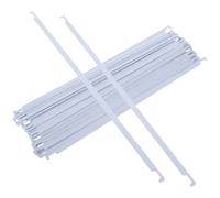 BESTOMZ 50pcs White Metal Hanging File Folder Divider Sticks 32.5cm with Simple Installation for Office Cabinets and Universities, Versatile Use File Organizer Rails