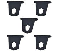 BESTOMZ 5pcs Black Rubber Rv Awning Hooks for Caravan Awning Strip Channels, Sturdy and Easy to Use Hanging Hooks for Traveling and Camping Accessories