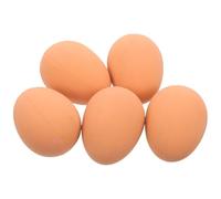 BESTOMZ 5pcs Rubber Bouncy Egg Dog for Puppies Small Breed, Interactive Pet Chew Balls with Squeaker, Fun Playing for Dogs and Cats