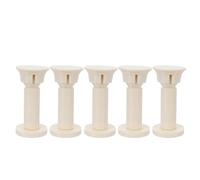 BESTOMZ 5pcs T-shape Coral Base Aquarium Decoration Stand, 5cm Artificial Coral Frag Plugs for Marine Fish Tank Aquascaping, Sturdy Aquarium Rocks for Fish Tank Decor