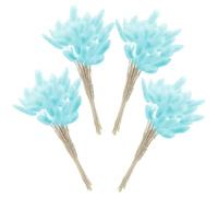 BESTOMZ 60pcs Dried Bunny Tails Pampas Grass Bouquet with Chic and Vivid Appearance, Natural Dried Flowers for Wedding Decor and Home Atmosphere Enhancer