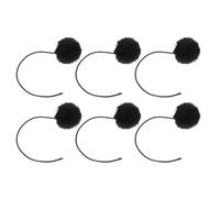 BESTOMZ 6pcs Black Replacement Cat Balls with Bell for Cat Tree Hanging Interactive Indoor and Playing Balls for Kittens