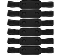 BESTOMZ 6pcs Pu Pen Holder for Notebooks with Elastic Strap Journal Pen Sleeve Sturdy Easy to Clean for Meetings and Business Trips