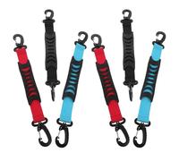 BESTOMZ 6pcs Ski Boot Holder Straps with Quick Attach Release, Adjustable Nylon Skate Boots Carrier for Skiing Sessions and Home Use, Stylish Triplecolour Design with Sporty Flair