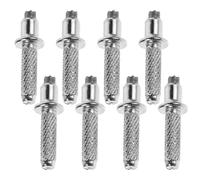 BESTOMZ 8pcs High-carbon Steel Trekking Pole Tips Replacement for Hiking Poles Nordic Walking Cane Feet Sturdy Metal Tips for Outdoor Camping and Mountaineering