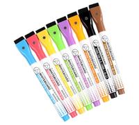 BESTOMZ 8pcs Magnetic Dry Wipe Whiteboard Pens with Smooth Writing, Colourful Markers for Homes and Drawing, Convenient Erasable Board Markers