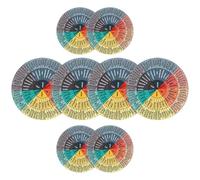 BESTOMZ 8pcs Self-Adhesive Feeling Wheel Stickers Set, Large and Small Emotion Chart Decals for Laptop, Phone Case, and Window Decoration, Colorful Vinyl Feeling Chart Stickers
