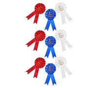 BESTOMZ 9pcs Science Ribbon Set with Lightweight Tinplate Rosette Badges and Colour-coded Rankings, for Large Scale Events and Festive Parties, Classroom Prize Ribbon Award