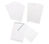 BESTOMZ A7 Planner Refill Paper for Pocket Binder with 6 Ring Holes, Thick White Paper, Refillable Daily Weekly and Monthly Journal Inserts for Personal Planner