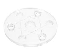 BESTOMZ Acrylic Crystal Ball Display Holder for Stones Sphere Stand with Creative Seven-star Array Design, Decorative and Sturdy Support for Home Ornament in Bedroom Or Study Room