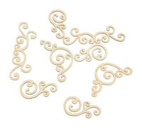 BESTOMZ Adhesive Decals Leaf-Shaped for DIY Decorations 16pcs Decorative Wood Slices Wood Cutouts Home Decor Aesthetic