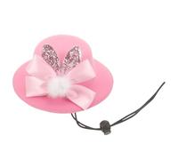 BESTOMZ Adjustable Pet Dog Easter Hat with Bunny Ear and Bowknot, Lightweight Cloth Material, Easy to Put on Or, for Festivals and Pet's Dressing