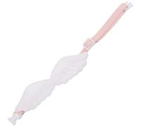 BESTOMZ Adjustable White Small Pet Collar with Angel Wing and Butterfly Tie, Decorative Puppy and Cat Neck Collar, Buckle Fastening for Outdoor Use