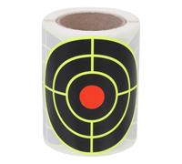 BESTOMZ Aim Papers, 100Pcs Clear Printed Adhesive Targets with Fluorescent Splash Effect for Shooting Practice