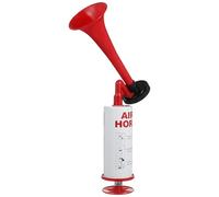 BESTOMZ Air Horn Handheld Pump, Manual Red Plastic Metal Horn for Football Events and Workplace Alarms Reusable Gas Blow