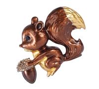 BESTOMZ Animal Brooch Pin Brown Squirrel, Cute Clothes Pin for Boys and, Charming Accessory for Christmas Celebrations