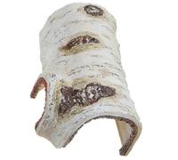 BESTOMZ Aquarium Tree Trunk Hideout 17x10x6.5cm Resin Artificial Tree Bark Shelter Decorative Reptile Habitat Decor for Fish Tank and Amphibians