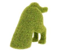 BESTOMZ Artificial Dog Doll Flocking Realistic Decorative Garden Ornament