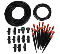 BESTOMZ Automatic Garden Irrigation System Kit with Adjustable Misting Nozzles and Pvc Tubing for Efficient Water Distribution, for DIY Indoor Balcony Setups and Plant Watering