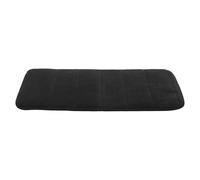 BESTOMZ Bath Mat Rug Indoor Door Mat Black Coral Fleece Soft and Comfortable 19.69X11.81X0.20in for Bathroom Bedroom Toilet and Entrance