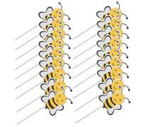 BESTOMZ Bee Cupcake Toppers 72pcs Honeybee Cake Picks Decorative Cupcake Decor 3pcs 24pcs Each for Birthday Party Bee Theme Cake Decoration