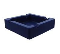 BESTOMZ Blue Silicone Ashtray with Smooth Surface and Comfortable Touch, Large Square Smoker Ashtray for Outdoor and Poolside Use, Stylish Indoor Cigarette Ashes Holder