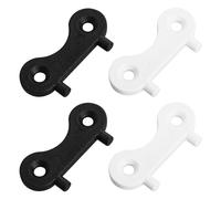 BESTOMZ Boat Fuel Tank Cap Keys 4Pcs Nylon Deck Wrench Replacement Tools Black and White Set for Marine Refueling Ports and Yacht Maintenance