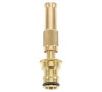 BESTOMZ Brass High Pressure Nozzle for Garden Hose, Adjustable Water Sprayer Head with Rubber Washer, Metal Hose Nozzle for Car Washing and Lawn Irrigation