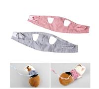 BESTOMZ Breathable Red Cotton Pet Chest Strap Harness for Small Size Hedgehog and Guinea Pig, Lightweight with Easy Carry and Storage, Adorable Stripe Design for Outdoor Walking