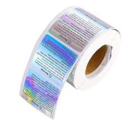 BESTOMZ Candle Warning Stickers, Candle Labels, Square Holographic Self Adhesive Labels for Jars, Easy Peel and Stick, Damage Resistant, Home and Factory Use