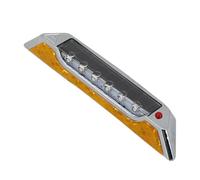BESTOMZ Car Reflective Strip Solar LED Light, Silver Abs Electronic Components, Driving Safety Reflective Strip for Car, Rainy Days and Bad Weather Random Color
