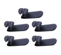 BESTOMZ Car Umbrella Holder Hooks Self-Adhesive Storage Racks Behind The Door Use 5pcs Black Space-Saving Pp and Back Glue Material Umbrella Hooks for Car Stuff Organizing
