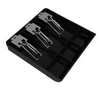 BESTOMZ Cash Register Drawer Insert Tray Sl nd Compact and Iron with and Bill Compartments Organiser for Currency Storage for Bakery and Restaurant Use