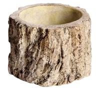 BESTOMZ Cement Flower Pot Decorative Planter for Indoor Usage Creative Tree Shaped Multi-function Retro Style Chic Gardening Adornment