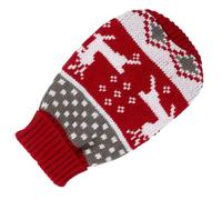 BESTOMZ Christmas Puppy Warm Clothes Woolen Yarn Acrylic Knitted Dog Sweater Reindeer Pattern, Adorable Design for Pets, for Holidays and Cold Weather