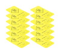 BESTOMZ Clinical Waste Identification Tags Made of Sturdy Plastic Paper 100pcs Yellow Hanging Labels Easy to Hang Practical for Hospital and Waste Management