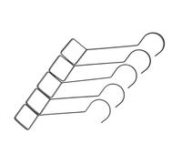 BESTOMZ Clothes Hooks Made of High Manganese Steel Black Multi-Functional Hooks with Strong Load-Bearing Capacity 5 Pcs Simple and Stylish for Home Wardrobes and Wallet Displays