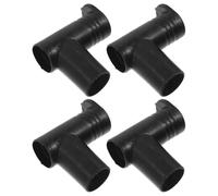 BESTOMZ Clothes with 2.2cm Inner Diameter 4pcs Black Rack Joints Right Angle Connectors Simple to Detach without Tool and for Store Clothes Drying Racks and Wardrobe Accessories for Store