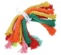 BESTOMZ Colorful Cotton Rope Bite for Birds Parakeet and Cockatiel, Pet Chew to Develop Balance and Coordination, Easy to Install in Cage for Parrot Training and Foraging