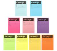 BESTOMZ Compact Message Pads Self-adhesive Note Stickers Paper Material for Office School and Telephone Message Recording