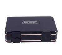 BESTOMZ Container Pill for On-the-go for with Maximum and Safety Use with Travel Organizer Box Double-Layered Design Three Compartments, Portable Pp Security Each Day Weekly