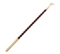 BESTOMZ Copper Back Scratcher with Wooden Beaded Design and Long Handle, Compact and Portable Relaxation Scratch Tool for Home and Travel, Resistant to Deformation with Elegant Refined