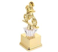 BESTOMZ Cyclist Trophy Cup for Lightweight Plastic Gold Award with Elegant Design, for Indoor Displays and Cycling Games, Memorable Token for Young Cyclists and Sports Winners