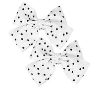 BESTOMZ Decorative Bowknot Shoe Clips Polka Dot Buckle 1 Pair Clip on Accessories for Women Pumps Social Gatherings