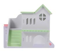 BESTOMZ Delicate Rat Hideout Wood House Cage Rat House Assorted Color Great Appearance Provides Gaming and Rest Places for Hamster and Chinchilla Sleep and Everyday Life