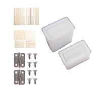 BESTOMZ DIY Square Shape with Silicone Mold Cigarette Box Making Kit Wood Frame, Easy to Release Finished Cigarette Boxes Craft Supplies Resin Art Projects