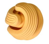 BESTOMZ Dog Outdoor Training Foraging Ball 85mm Orange Slow Feeder Rubber Pet Snuffle Ball Chew Treat Dispensing for Puppy Diversion and Sniff Training